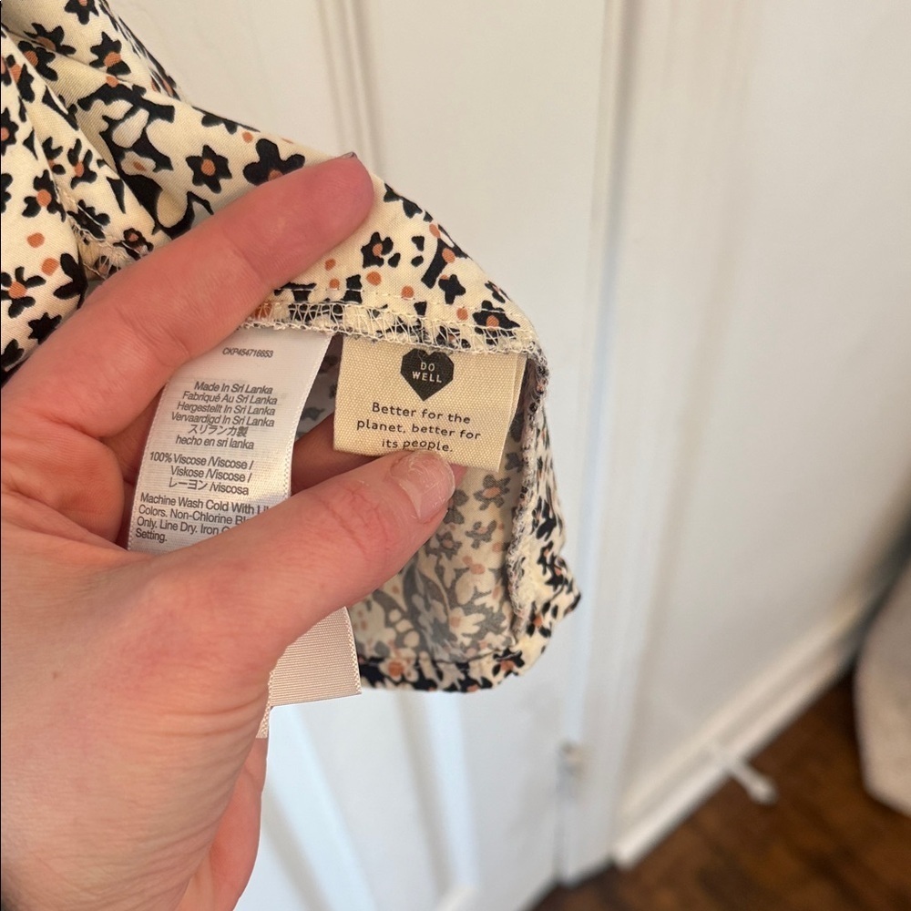 Madewell Daisy Groove Side Button Midi Skirt Floral Print Size 2 - Picture 7 of 14